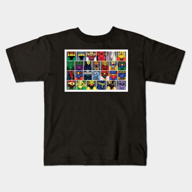 ABC's of Superheroes Kids T-Shirt by Twogargs